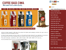 Tablet Screenshot of coffeebagschina.com